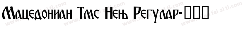 Macedonian Tms New Regular字体转换